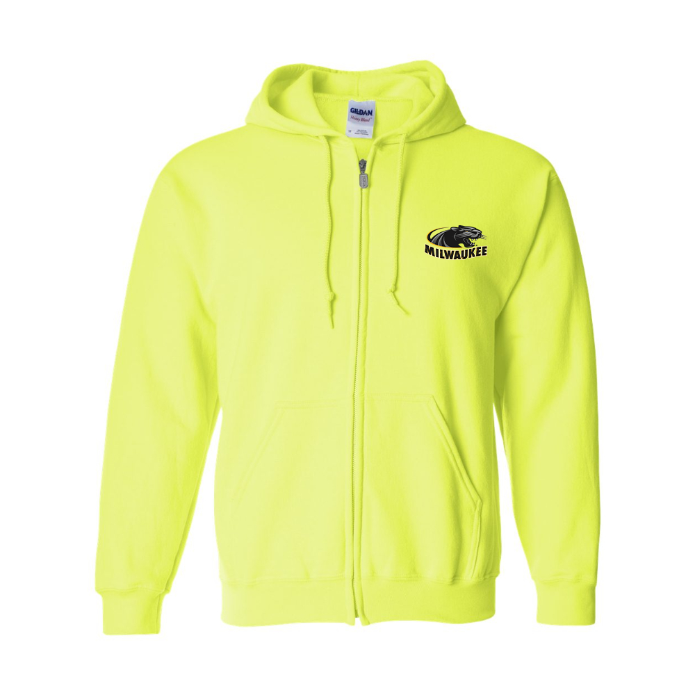 Men's Wisconsin Milwaukee Panthers JERZEES NuBlend Full-Zip Hooded Sweatshirt